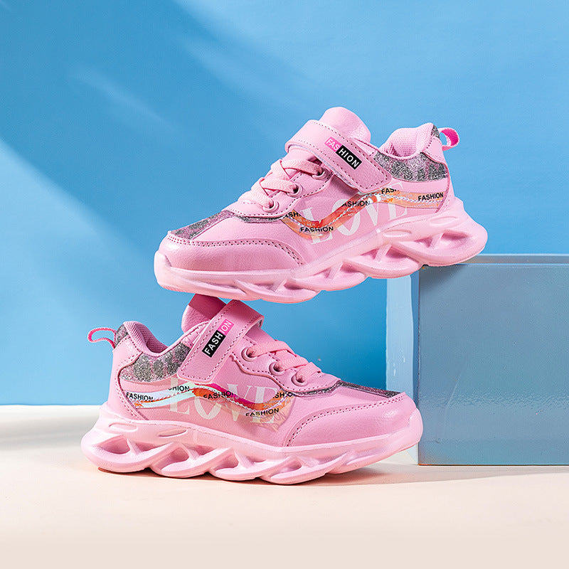 Korean Style Trendy Shoes Girls Girls Shoes Children's Sports Shoes