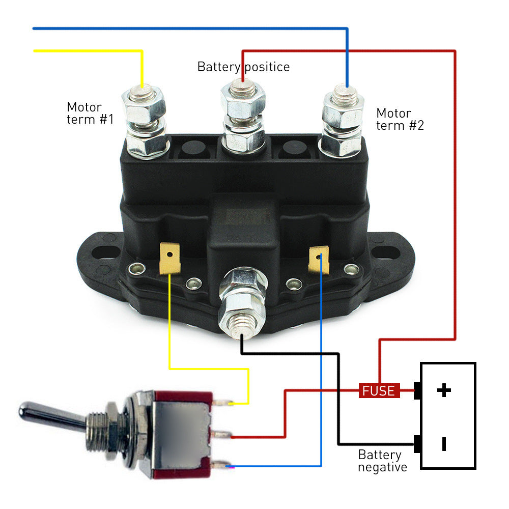 12V electric winch contactor electromagnetic relay