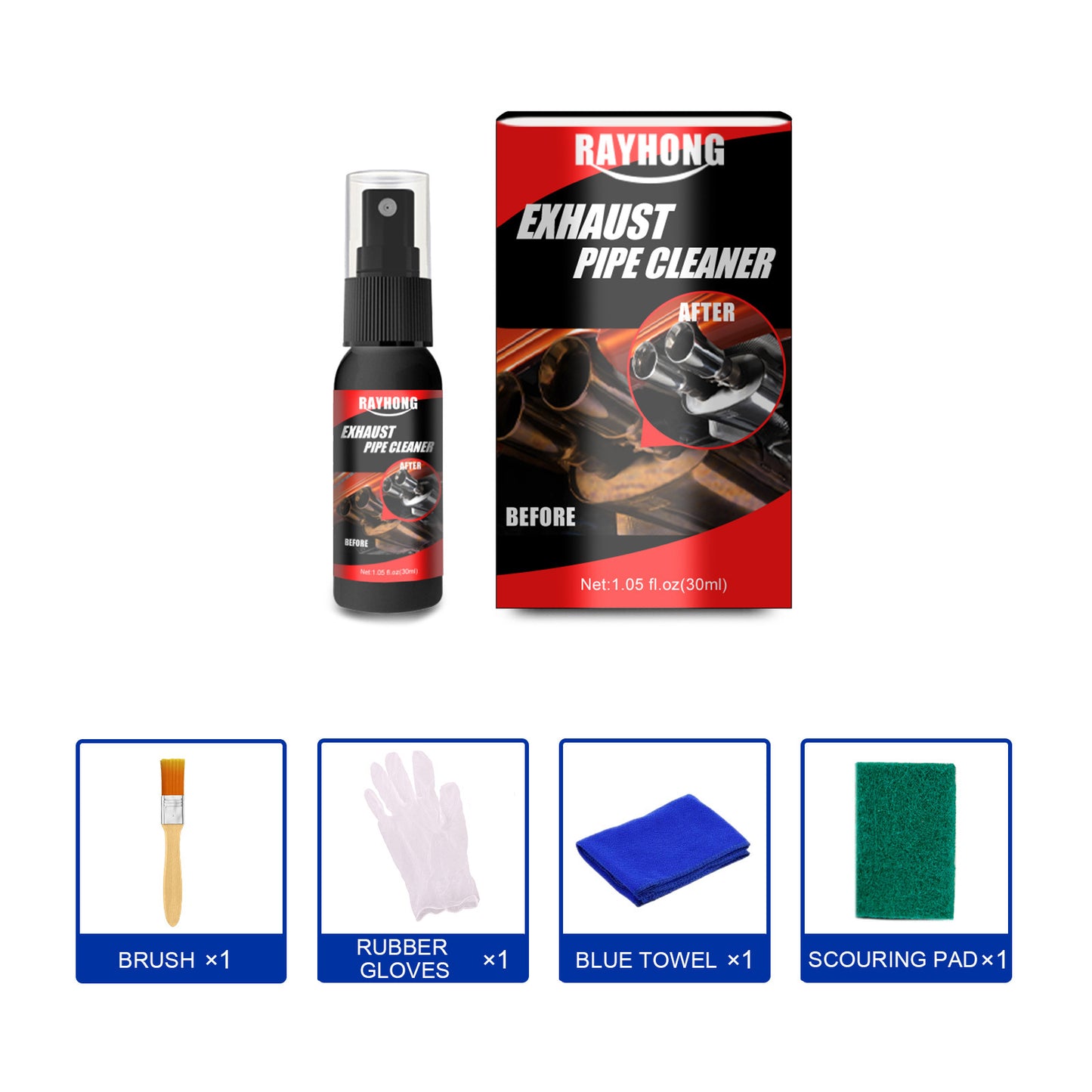 Car Exhaust Pipe Multifunctional Metal Rust Cleaner